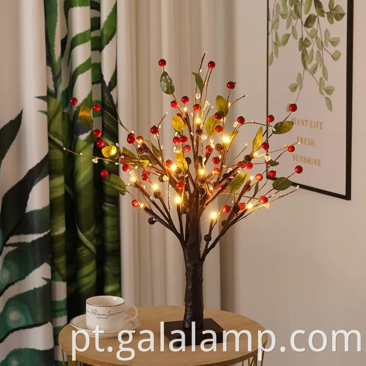 Decoração de árvores de Natal iluminada por LED festiva para casa